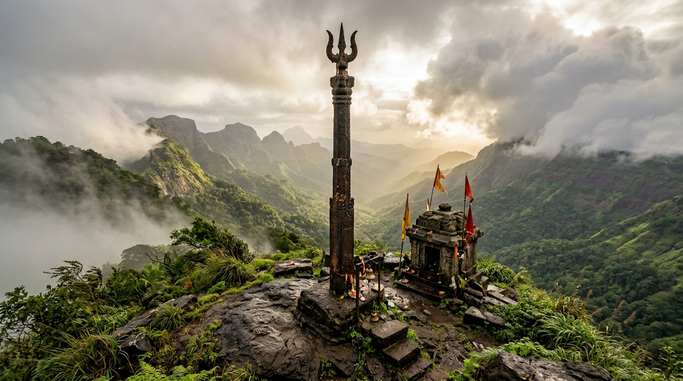 Mookambika Temple & Sarvajna Peetha, Kodachadri Peak